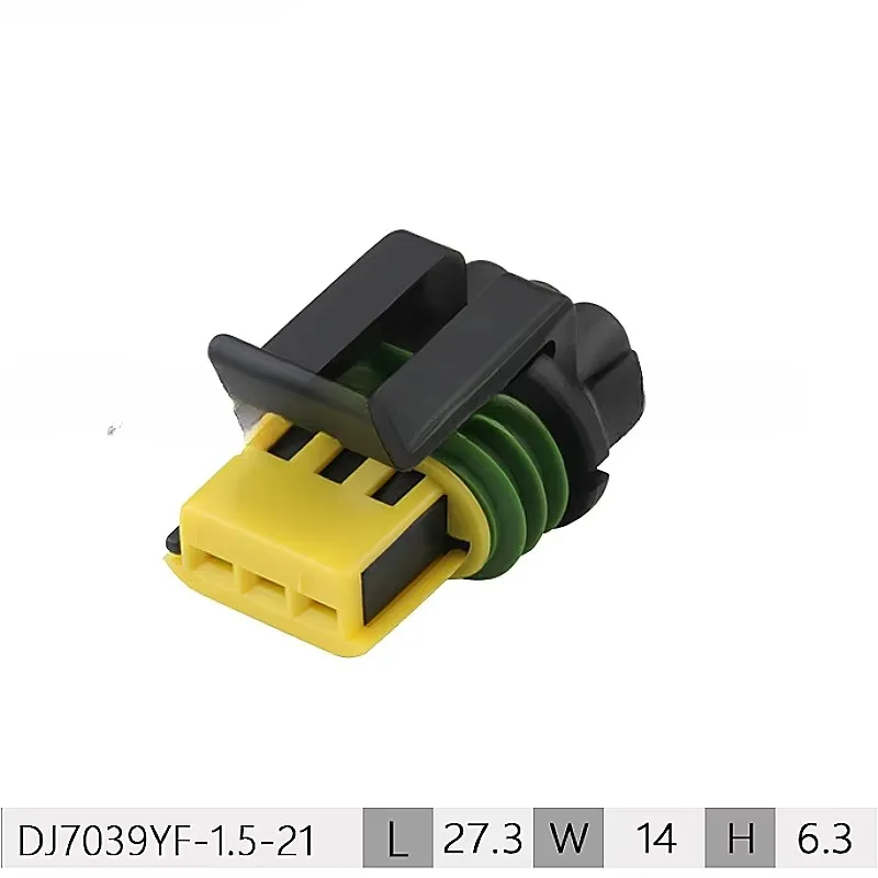 2 Sets 3 Pin Car Turn Signal Plug Xenon Lamp Ballast Socket Delphi Auto Plastic Waterproof Wire Harness Cable Connector 15368586