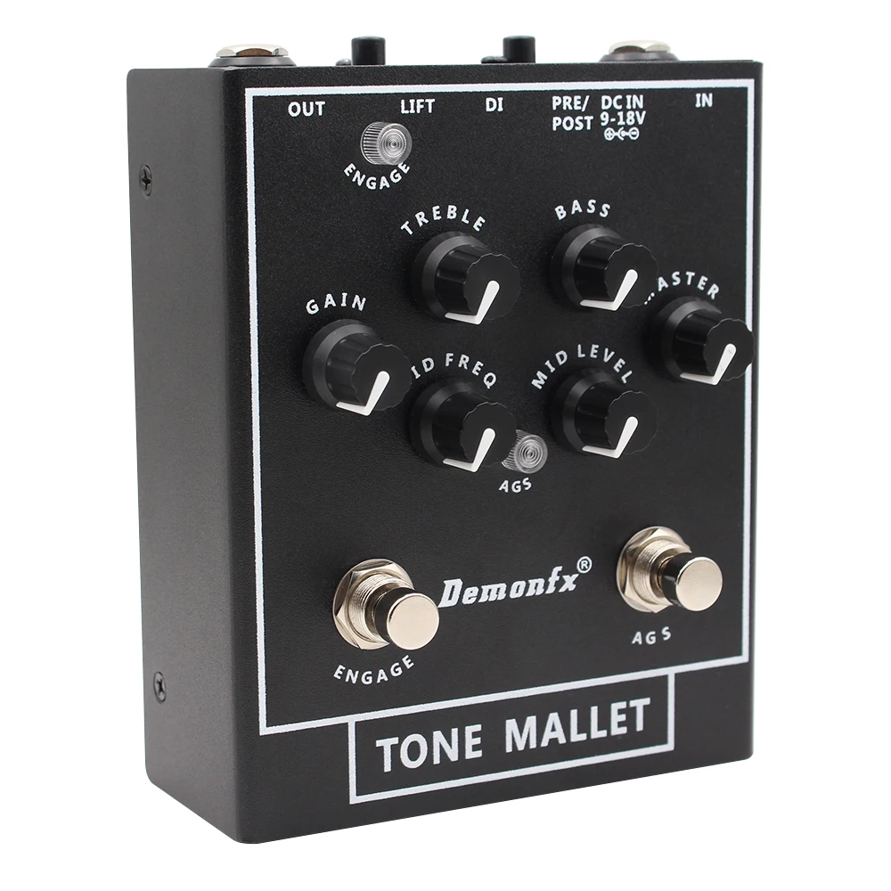 Demonfx Tone Mallet Bass Station Amps Preamp / DI Bass pedal for Electric Bass High QualityNEW