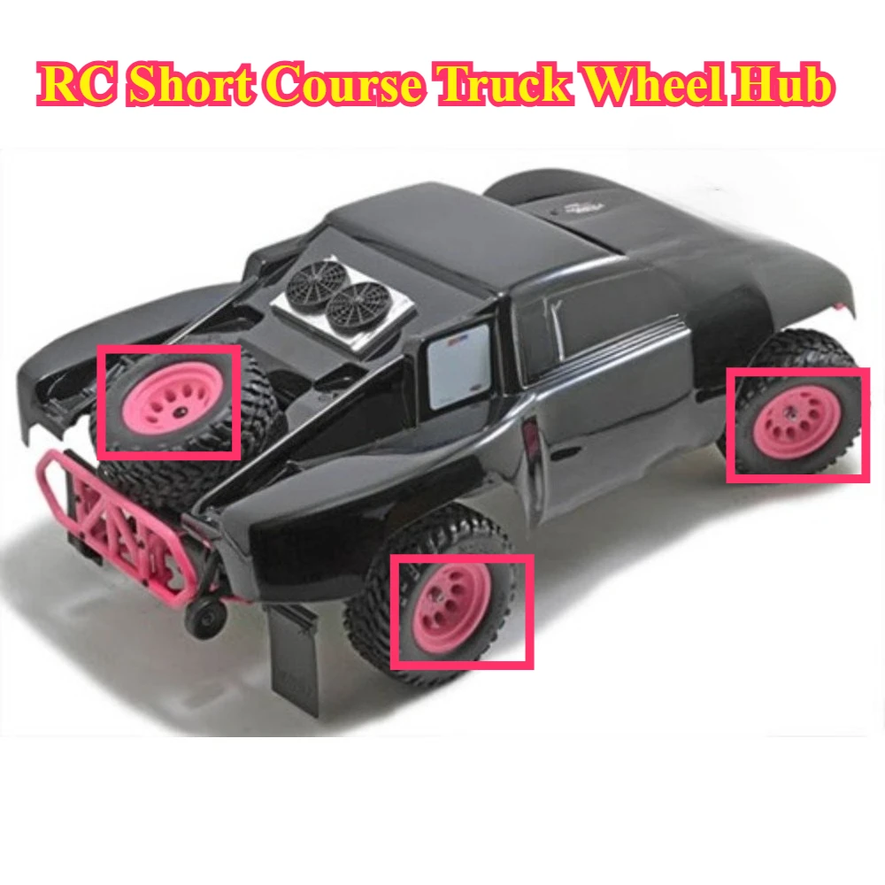 RC Short Course Truck Wheel Hub 12mm Drive custom size Pink Rear Hub For RPM Traxxas 1/10 Slash 2WD 82337 RC Vehicle Part