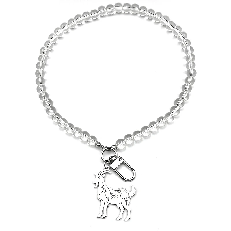 Nette Ziege Tier Schlüsselring Für Frauen Männer Edelstahl Gold Silber Farbe Männliche Mode Schafe Tasche Anhänger Schmuck Geschenke – Detail 8
