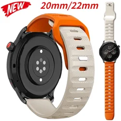 Bracelet en silicone pour Huawei Watch 4/3/GT3-2 Pro Amazfit GTR 4/GTS 4 Ceinture respirante souple pour Samsung Galaxy Watch 6/5/4 bracelet 22mm 20mm