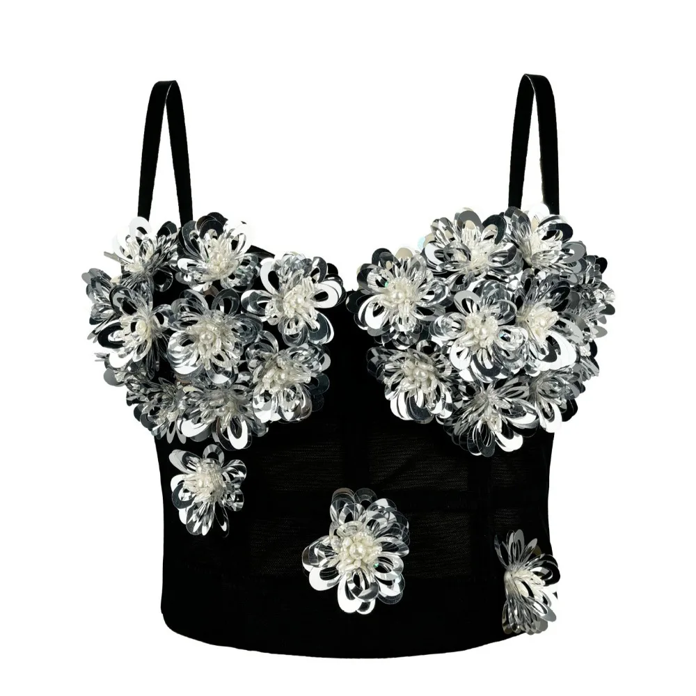 Tank Top Women Clothing Sexy Tops Summer Fashion Clothes Streetwear Camis Vintage Party Club Stage Show Hotsweet T-shirts