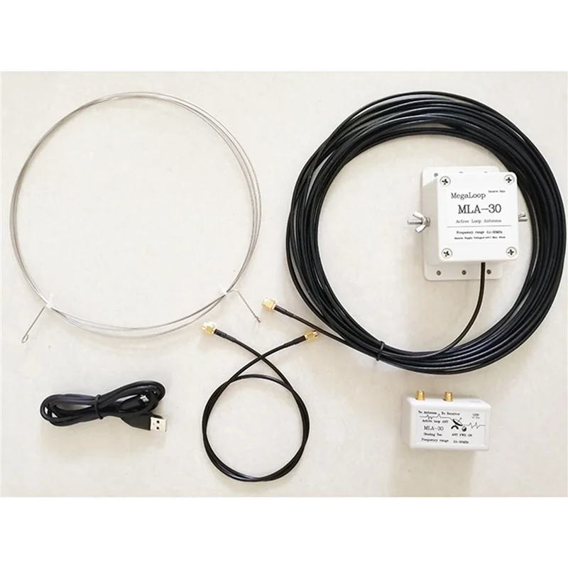 

B04C-MLA30+ MLA-30 MLA30 Plus Active Magnetic Loop Antenna HA SDR Short Medium Wave Radio Antenna Low Noise 500Khz-30Mhz