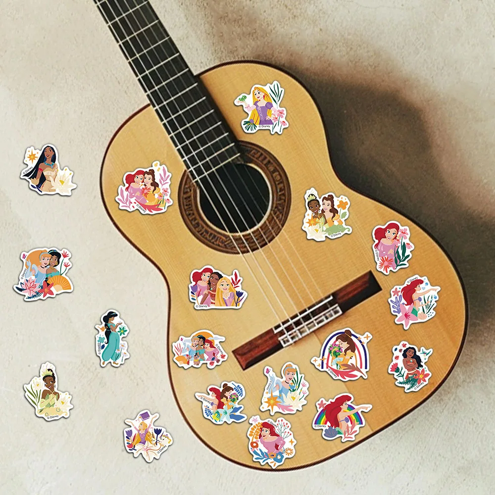 50/200 قطعة ملصقات الأميرة الكرتون لطيف الشارات DIY بها بنفسك مذكرات الكمبيوتر المحمول الأمتعة سكيت الكتابة على الجدران الشارات لعبة طفل هدايا عيد الميلاد
