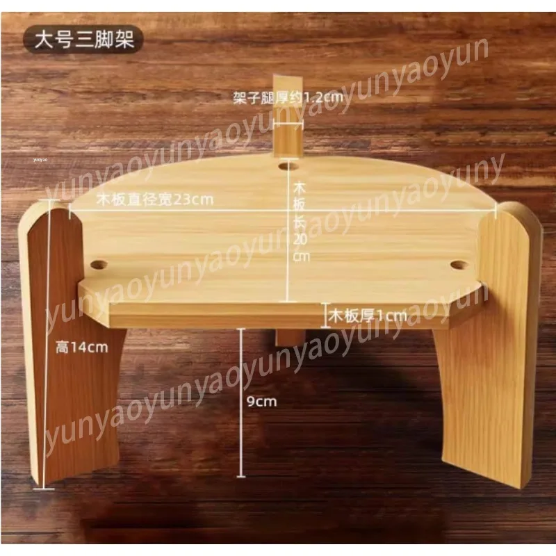 Natural Wooden Wine Bottle Rack, Non-slip Bamboo Wine Jar Bracket, Home Desktop Decoration Display Rack