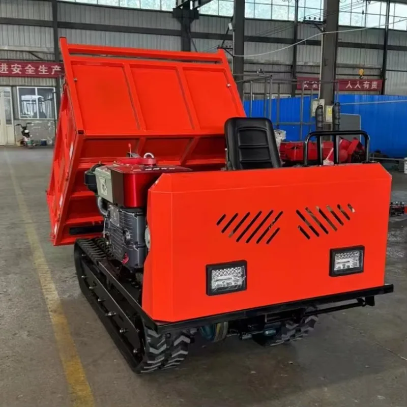 Hydraulic Dump Truck All-terrain Mine Crawler Dump Truck Mountain Climbing tiger Crawler Transport Vehicle