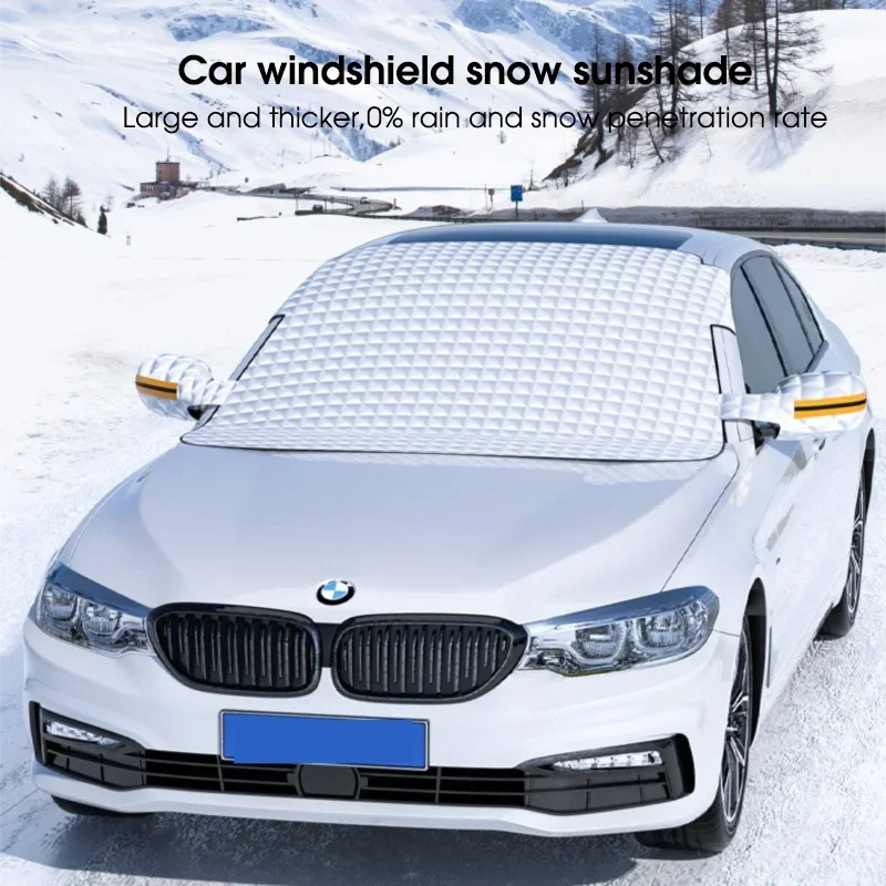 Car Windshield Snow Sun Shade Waterproof Protector Front Windscreen Cover Summer and Winter Dual-purpose Sunshade Snow Shiled