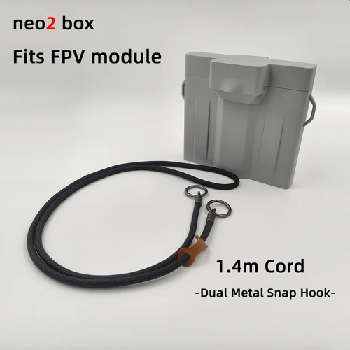 Imagen 1 del producto Se adapta al módulo FPV Estuche rígido a prueba de golpes para DJI Neo 2, caja de almacenamiento personalizada impermeable impresa en 3D para drones y accesorios