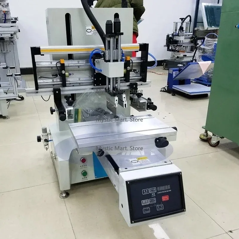 Versatile 1 Color 1 Station Silk Screen Printing Press with Sliding Worktable - Prints on Various Substrates