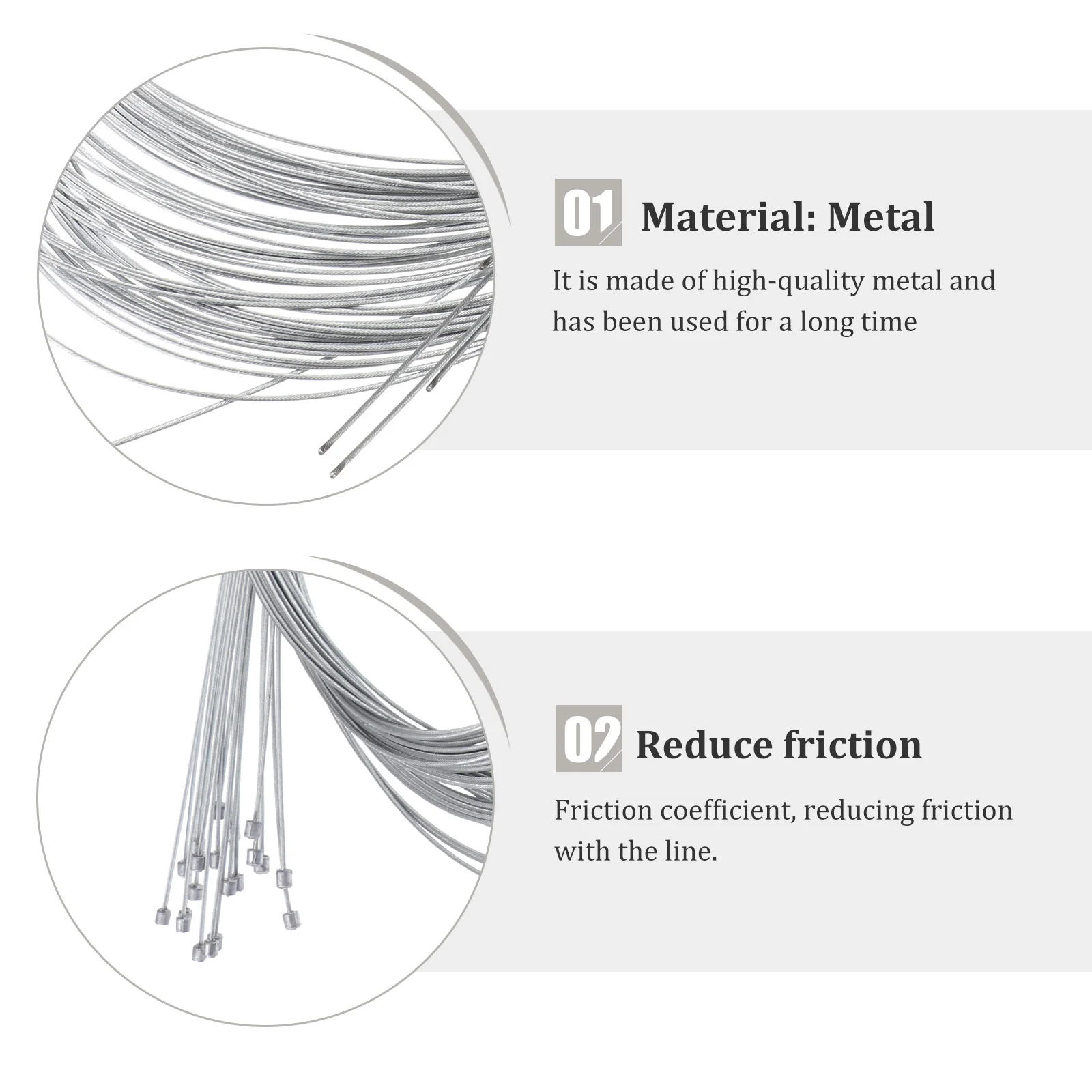 20 قطعة دراجة الفرامل تحويل كابل أنبوب الأساسية كم Ptfe المغلفة تخفيض الاحتكاك لحماية سلك الدراجات على الطرق #1