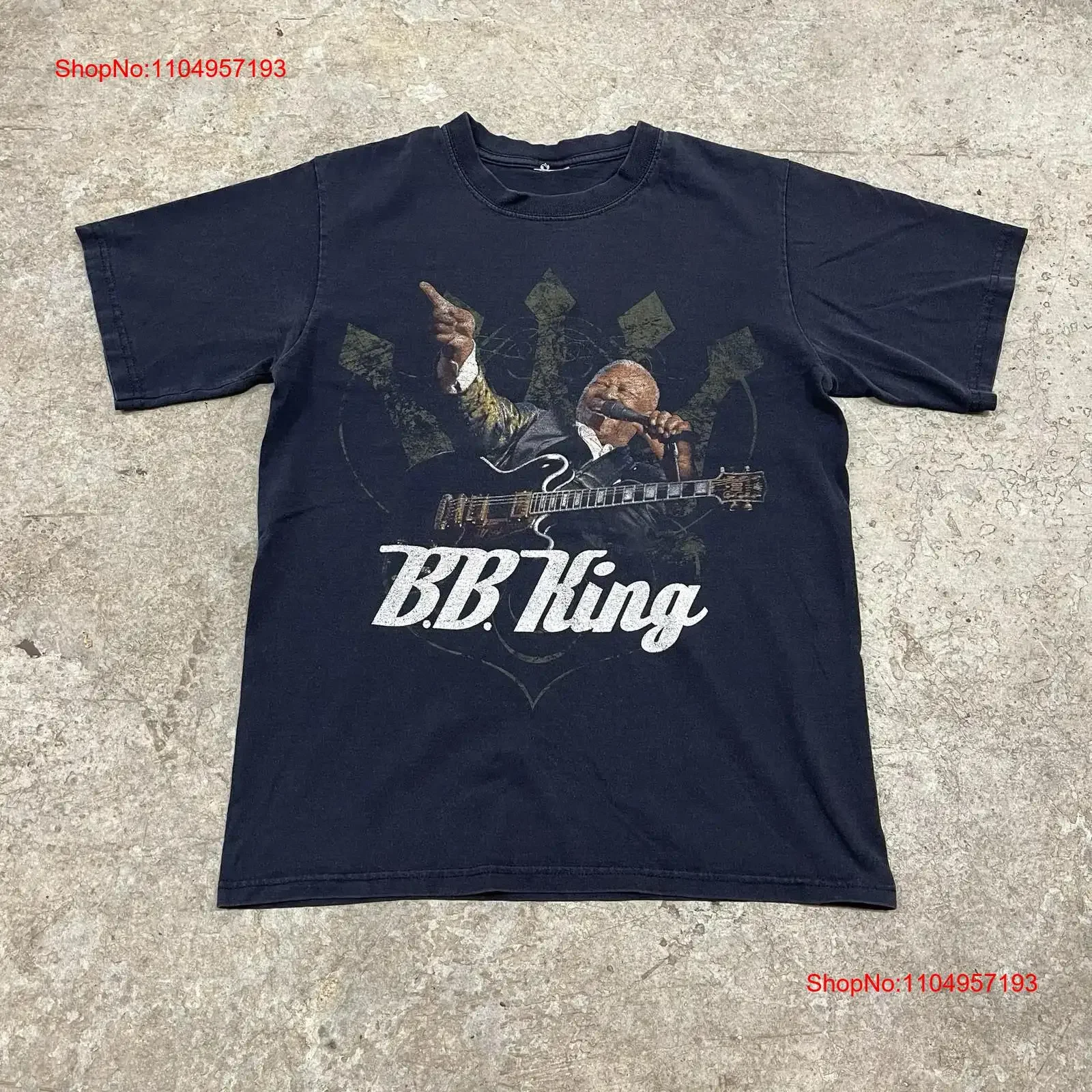 Vintage BB King 2009 Tour Black T Shirt Adult Small Blues Concert Thrill is Gone vintage Washed Breathable Unisex Soft Stylish
