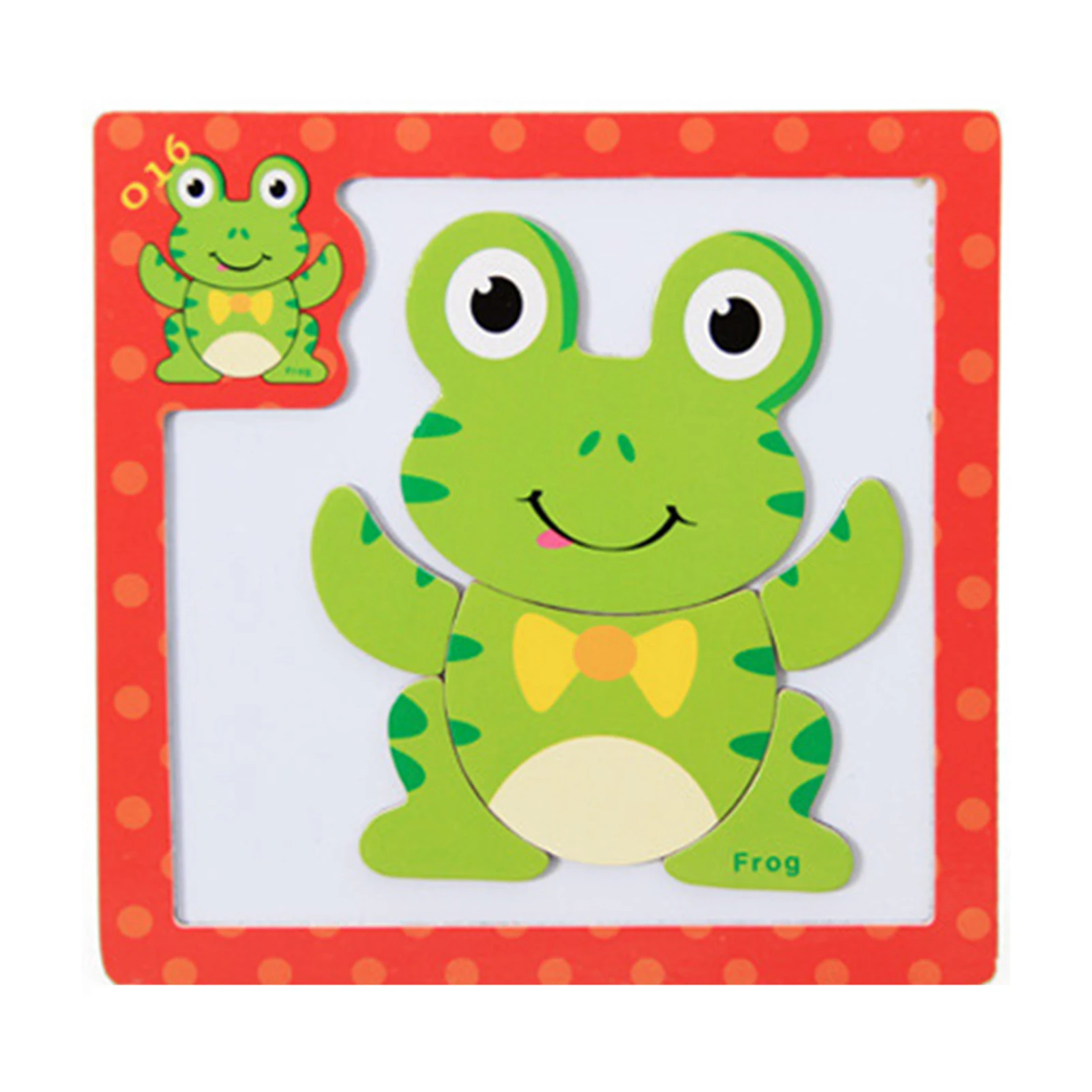 

1 Set Children Kids 3D Puzzle Wold Cartoon Animals Shape DIY Educational Toy