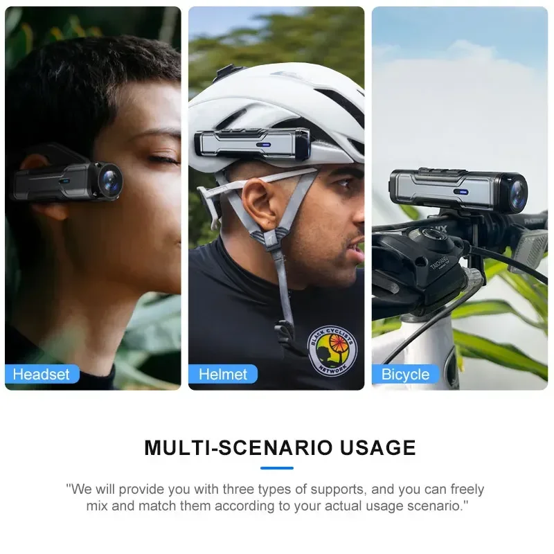 New 4K WiFi Video Camera Camcorder 140 Degree Wide Angle Lens Anti-Shack Action Sports Head Mounted Cameras