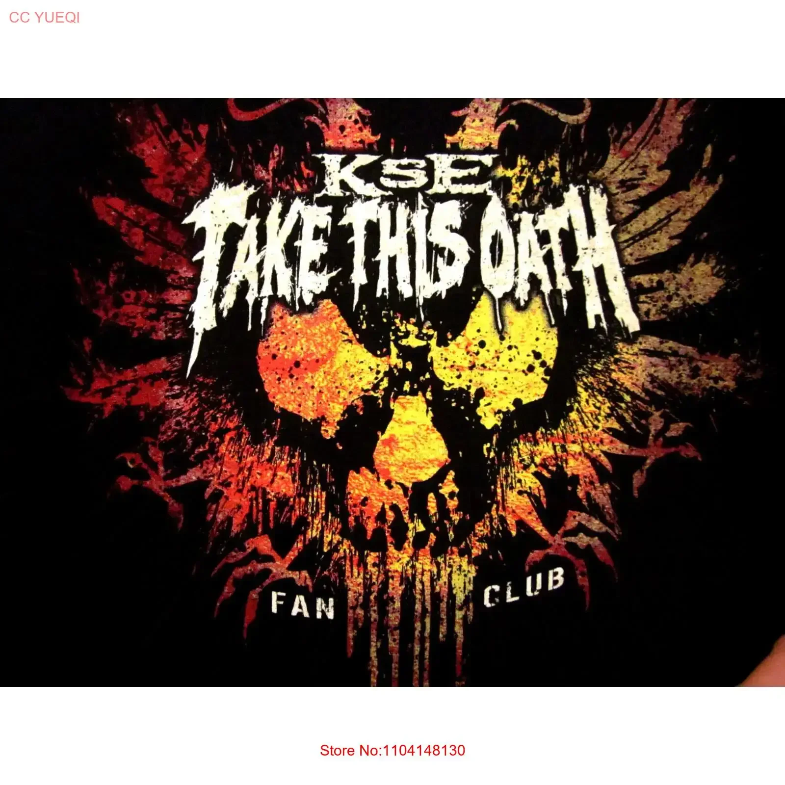 Футболка KILL SWITCH ENGAGE с металлическим логотипом, XXL, для фан-клуба Massachusetts, 2XL, Oath KSE, винтажная, с эффектом потертости, универсальная, с небольшим графическим принтом