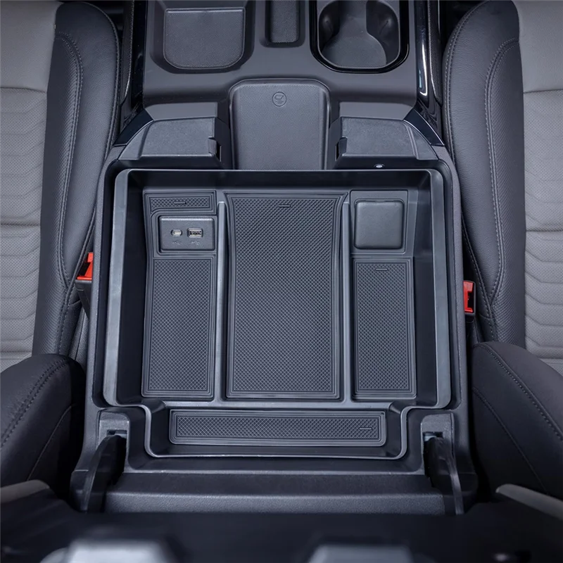 

Lasting For Silverado GMC Sierra 1500 2022-2024 Center Console Organizer Armrest Storage Box Insert Tray Accessories