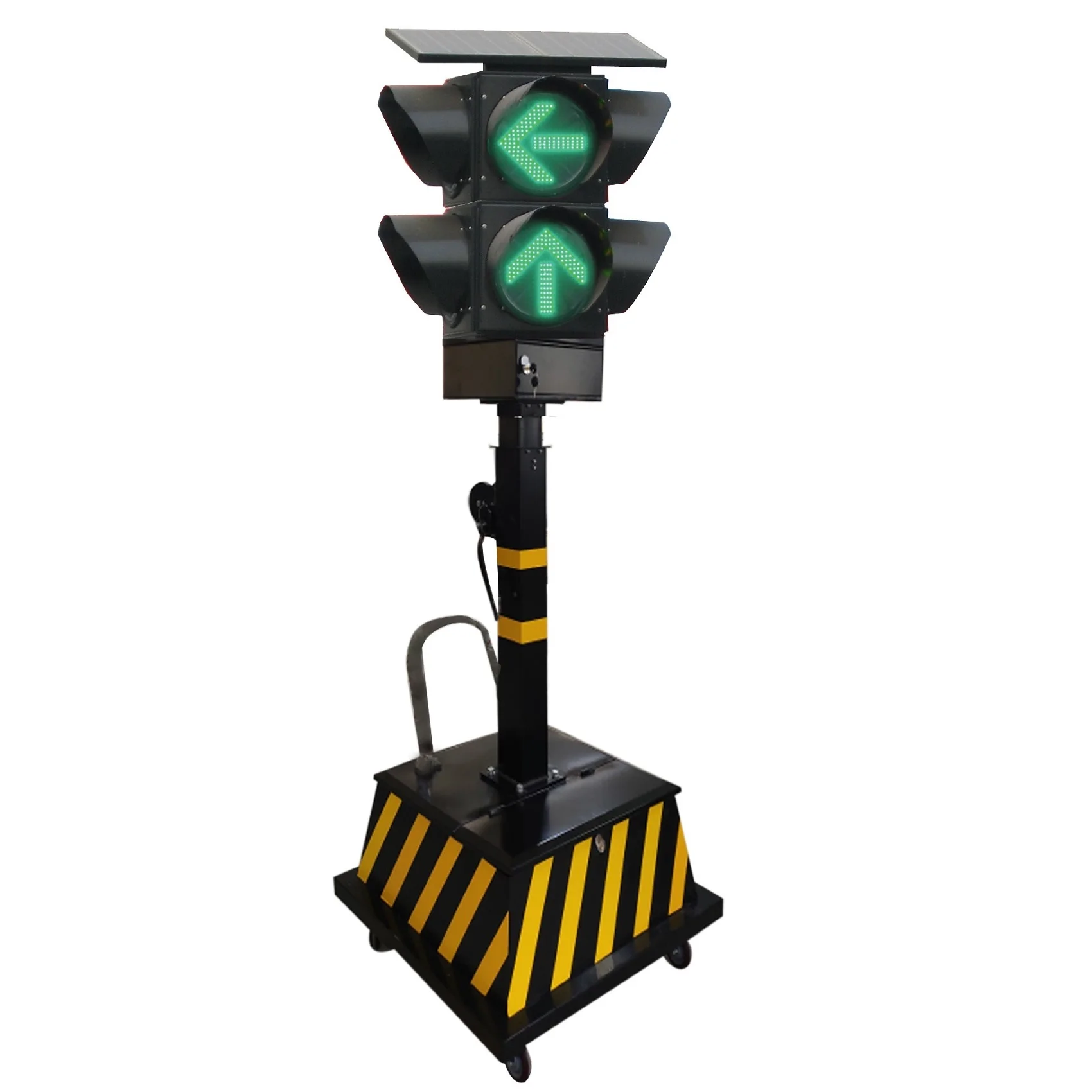 High Quality 100mm Wireless Signal Light Solar Portable Traffic Light