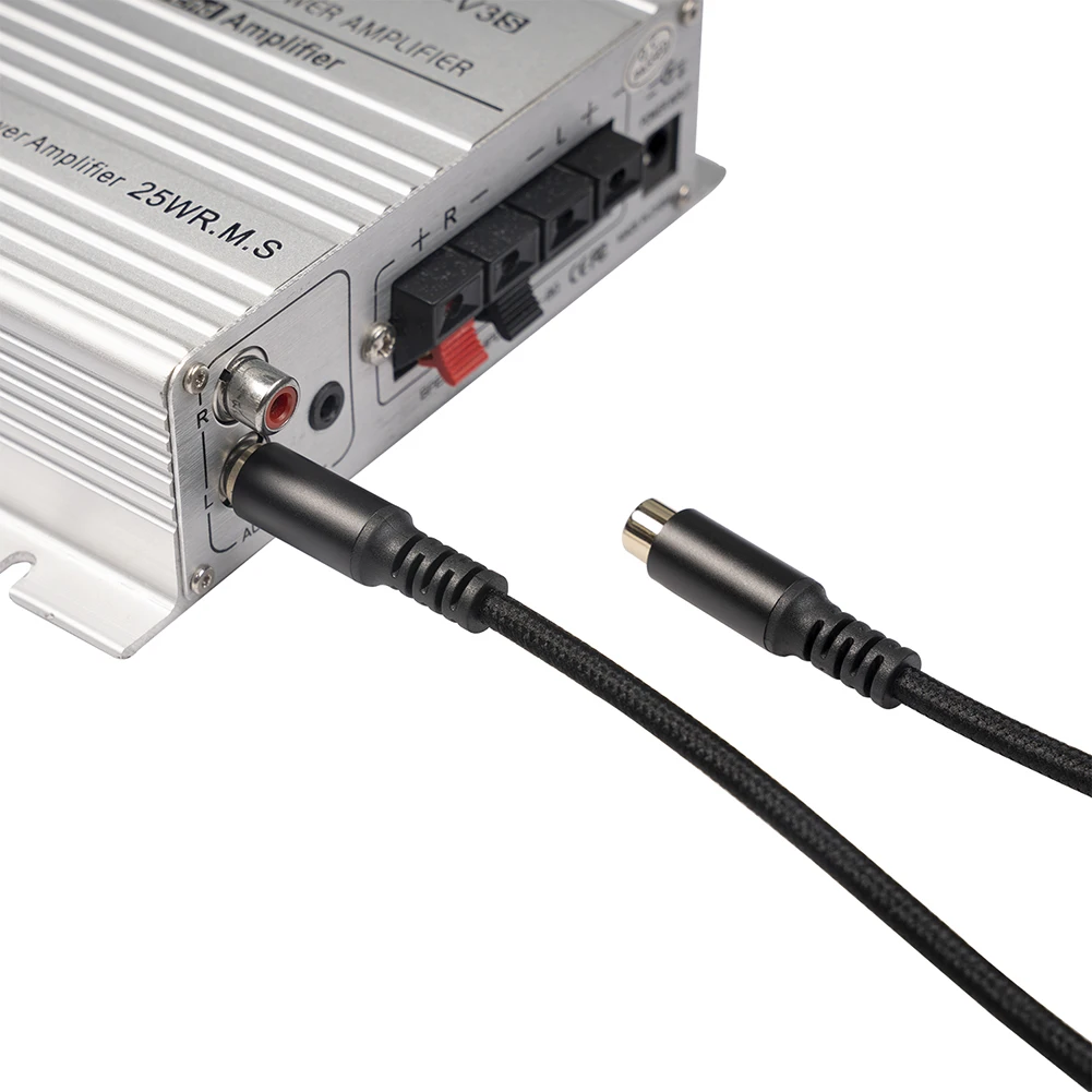 RCA Male to Female Extension Cable Practical RCA Male to Female Adapter for Connecting Game Console Subwoofer Speaker