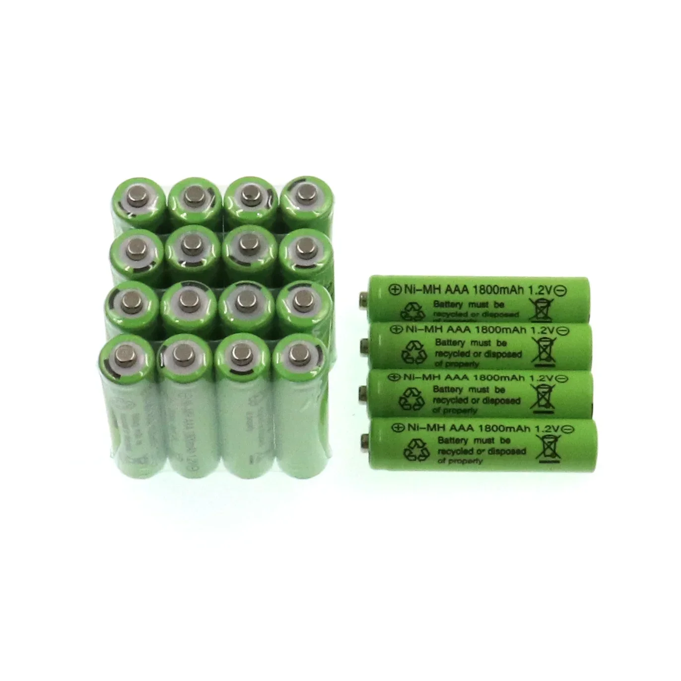 Batterie Rechargeable Ni-Mh Nieuwe 100% 1.2V AAA 1800 Mah Rechargeable 2A Batterie + Shopping Gratuit