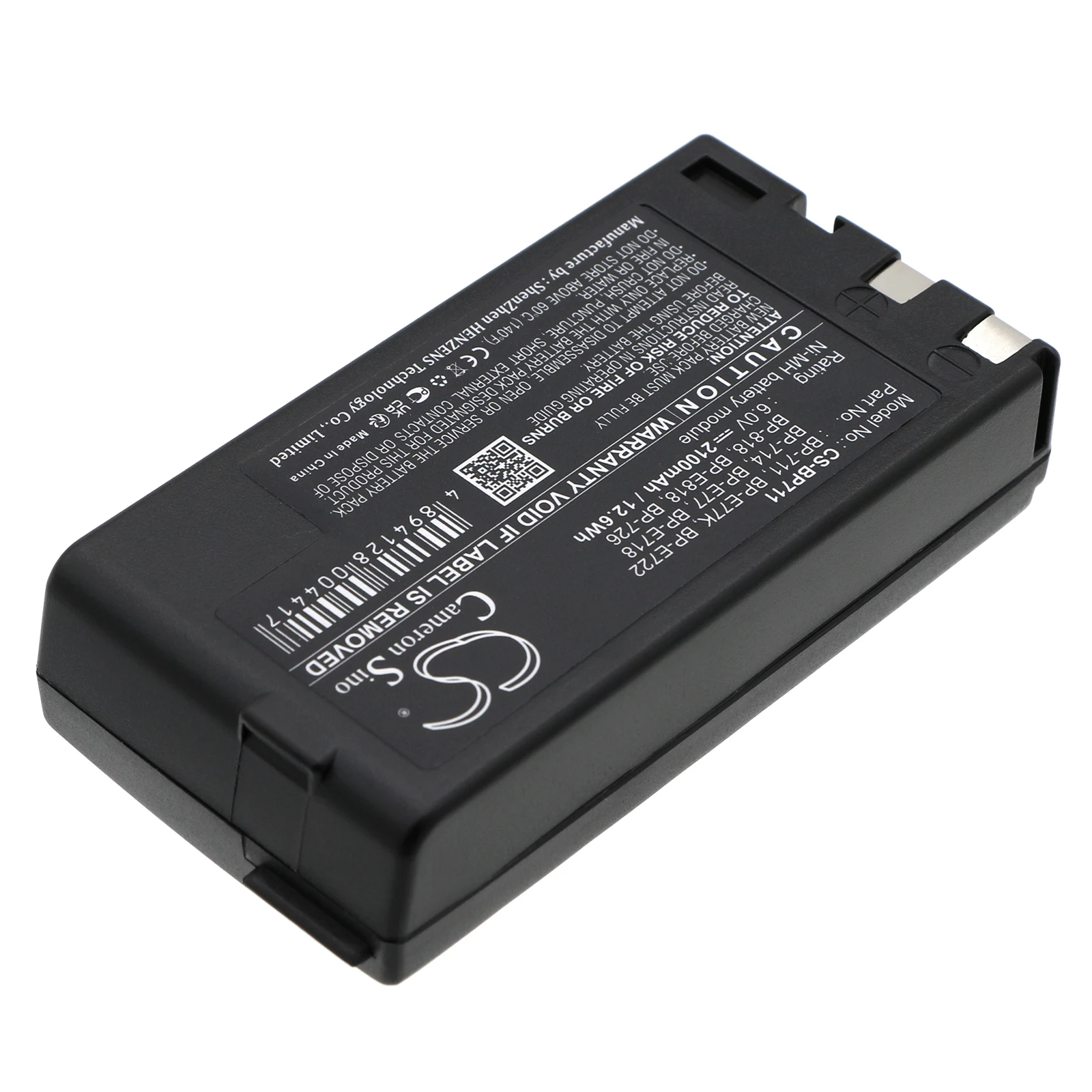 Cameron Sino BP-711 BP-E77K 2100mAh Ni-MH 6.0V Battery for Canon E61 ES900 ES180 UC2Hi E53 LX1 E09 ES200 L1 H520 VME70 E80