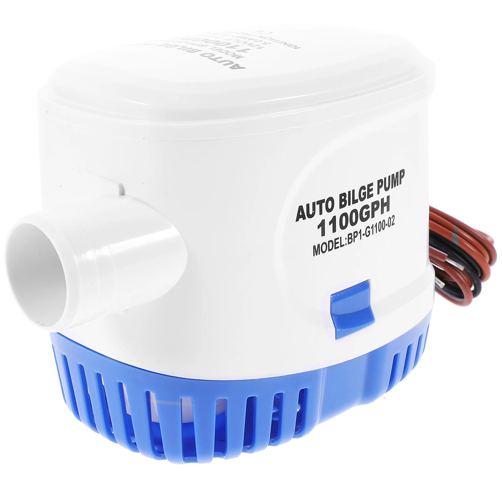 

12V Automatic Submersible Bilge Pump Durable Marine Water Efficient Compact Electric Boat Bait Tank Pond Stainless