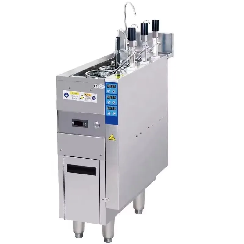 Noodle Cooker Three-head Gas Electric Lifting House Hold Commercial Noodle Cooking Stove