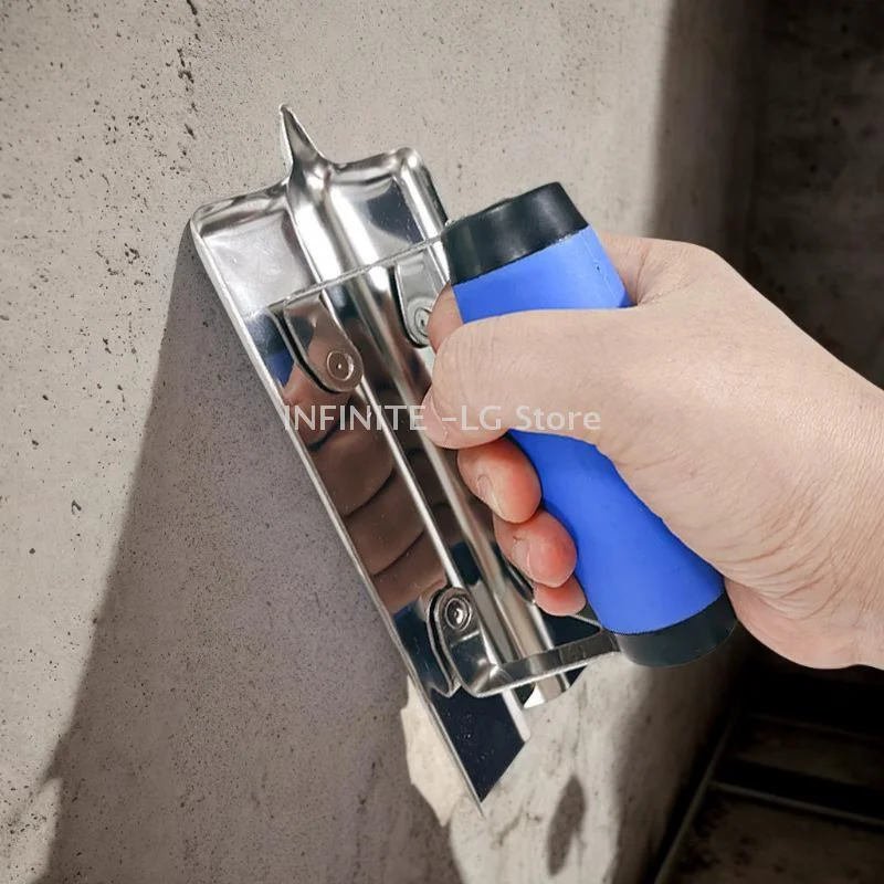 

Надежный и прочный шпатель для штукатурки с резиновой ручкой, инструментом для гипсокартона и бетона из нержавеющей стали.