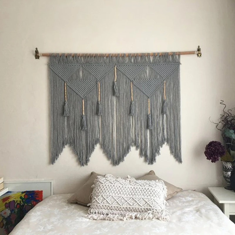 

Macrame Wall Hanging Handwoven Bohemian Cotton Rope Boho Tapestry Home Decor