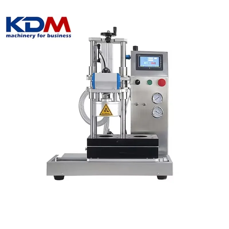 KDM-LTX80 Easy Operated Small Manual Aluminum Perfume Spray Pump Crimping Machine Bottle Sealer Capping Pressing Machinery