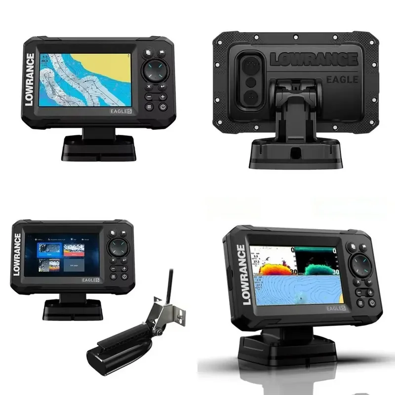 for Lowrance EAGLE 5 Split Shot ROW GPS Fish Finder High Quality 0.6-500m Range Dual Beam 50/200 HDI Function