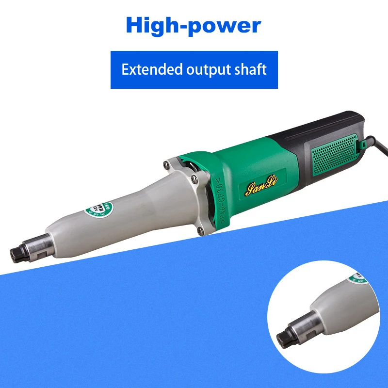 Cabezal de molienda eléctrico, amoladora de molino recto de alta potencia de mano, máquina pulidora eléctrica, tallado y pulido de jade