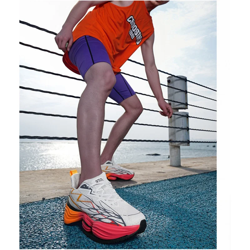 أحذية رياضية شتوية مريحة للرجال مع سطح جلدي مقاوم للماء وغير قابل للانزلاق، أحذية رجالية للجري في الهواء الطلق، مقاومة للاهتراء #3