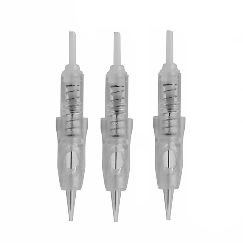 50/30/10 unidades de agujas MTS Easy Click para máquina de maquillaje permanente, para cejas y labios, 1P 2P 3P, para cartuchos de tatuaje y bolígrafos de máquina rotativa