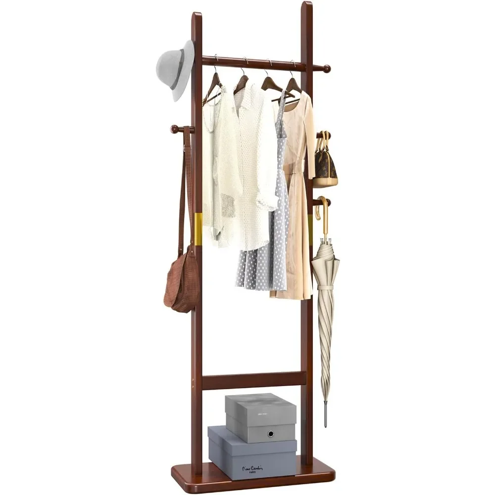 Coat Rack Tree Stand with Very Sturdy Base,Freestanding Small Clothes Rack Heavy Duty Garment Hanging Racks for Kids and Adults