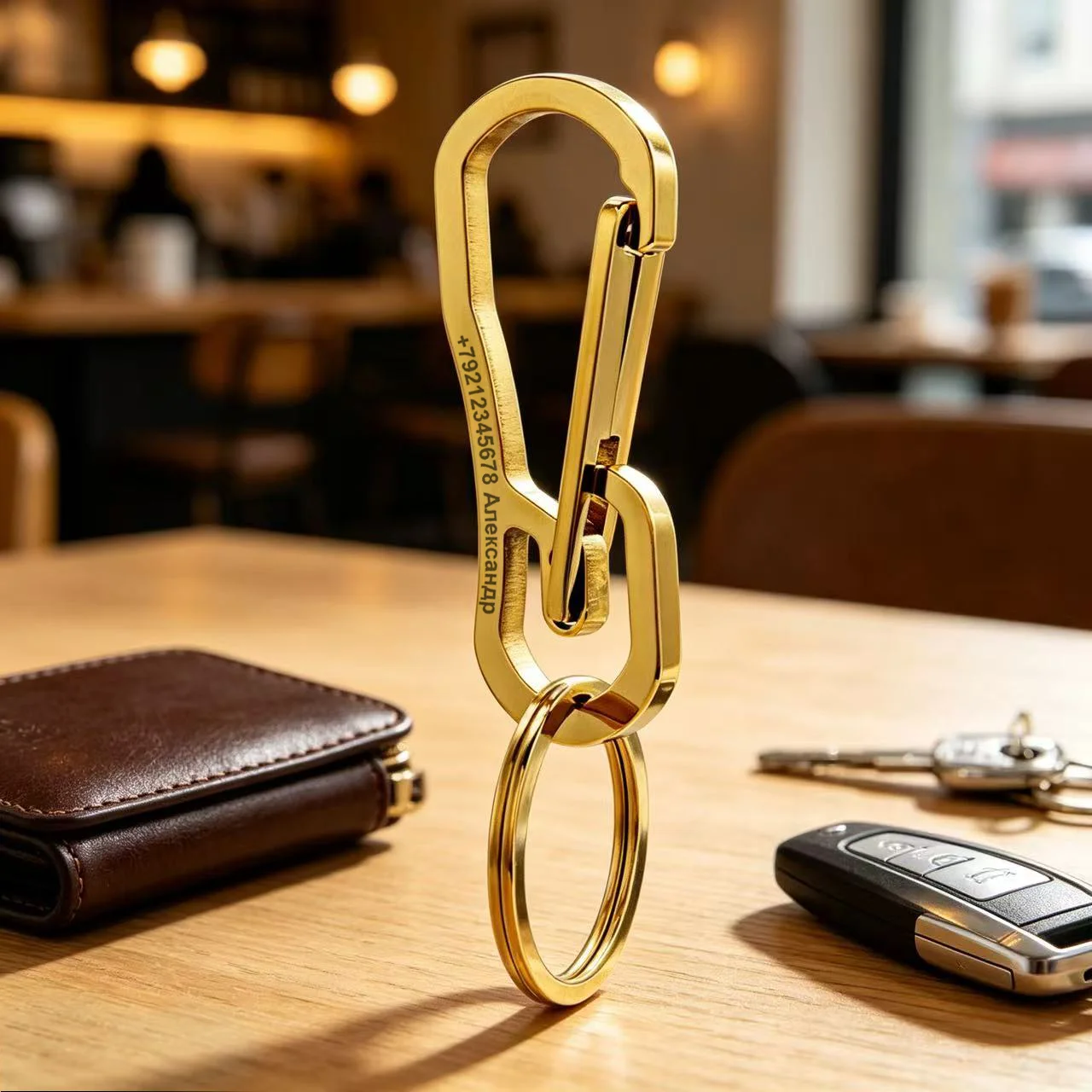 Modischer personalisierter Schlüsselanhänger aus Edelstahl mit individueller Beschriftung, Name, Nummer, Schlüsselanhänger für Männer, Auto-Gürtelschnalle, Schlüsselanhänger, Ring K422
