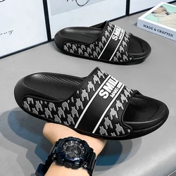 Summer Men Slippers Non-Slip Sandals Thick Soft Platform House Shoes Indoor Outdoor Shower Bathroom Slippers Beach Casual Shoes
