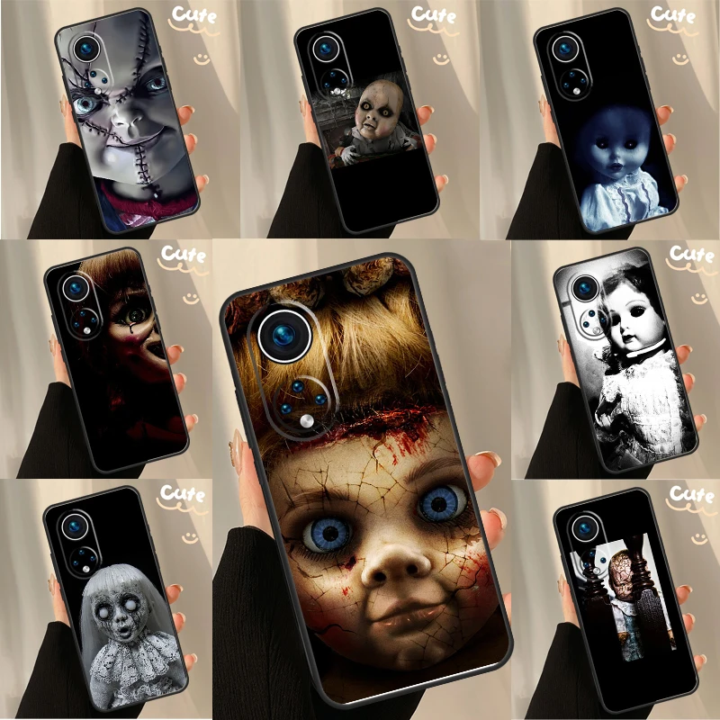 Creepy Dolls Case For Huawei P30 P20 P60 P40 Lite Nova 9 5T P Smart Honor Magic 5 Pro 50 70 X8 X9a Cover