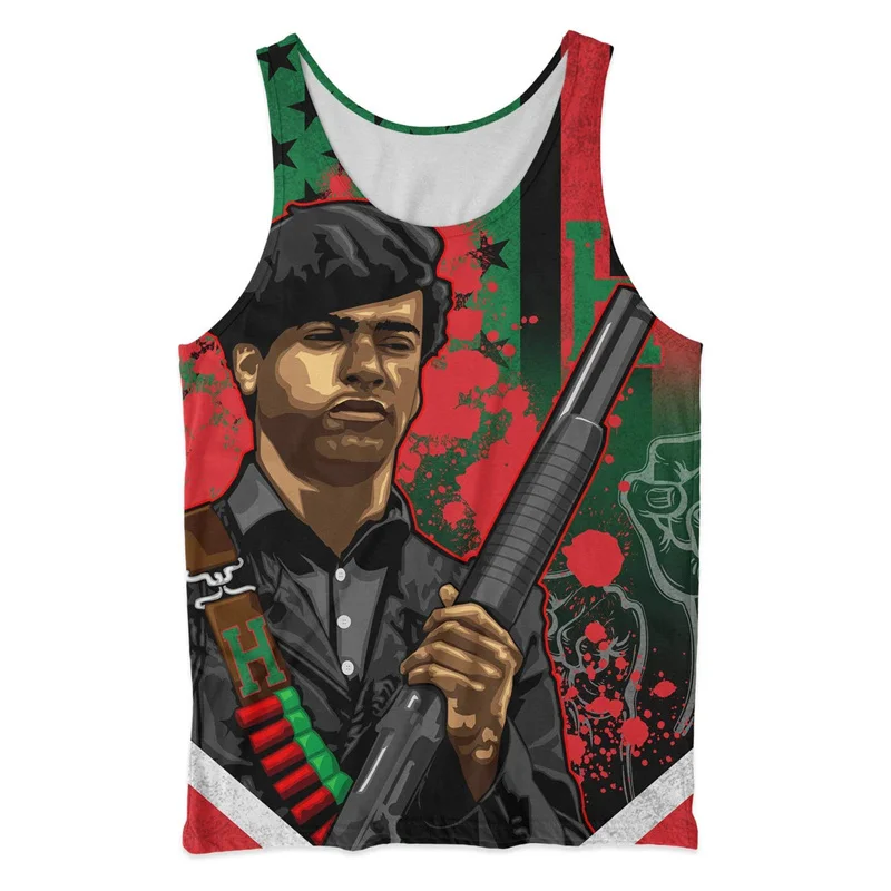 Africa Country Country Tank Tops Vest 3D Print African National Emblem Waistcoat Men Women Summer Sports Gym Sleeveless Tees