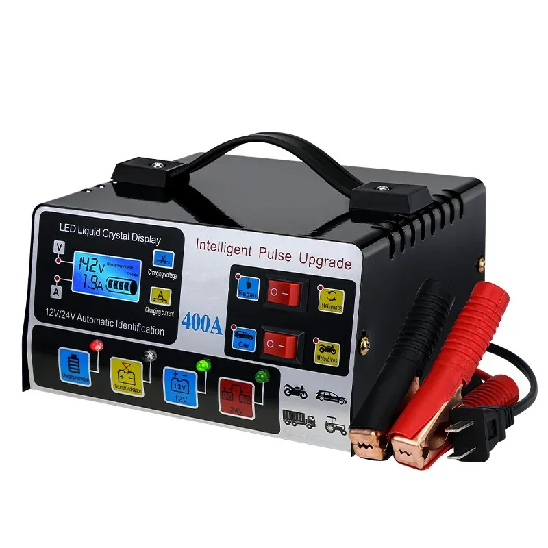 Auto Battery Charger Motorcycle Intelligent Repair Automatic Battery Lead Acid