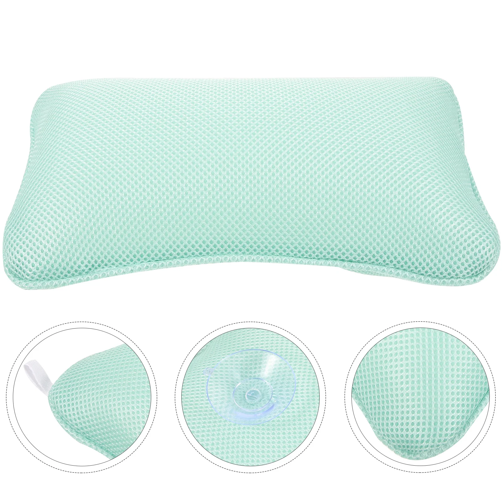 

Bed Pillows Head Rest Pad Neck Bath Tub Fatigue Relief Bathtub Cushion for Soaking Silica Gel Headrest