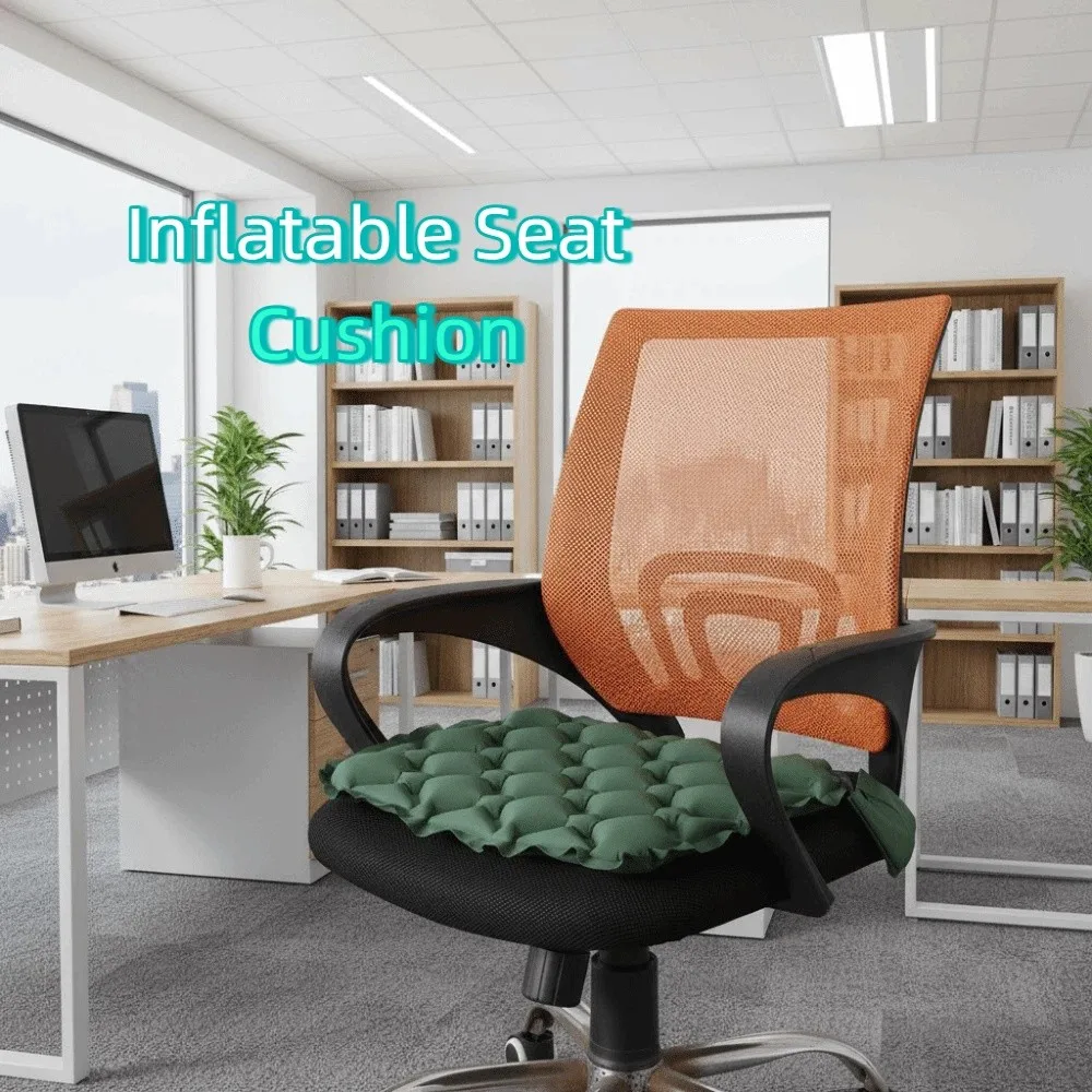 Foldable Inflatable Seat Cushion Moisture-proof Lightweight Car Seat Cushion Water Resistant Space-saving Camping Chair Mat