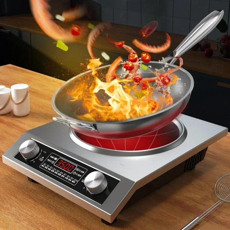 220V Induction Cooker Household High Power 3500W Concave Induction Cooker Hob Cooktop Induction Cooker