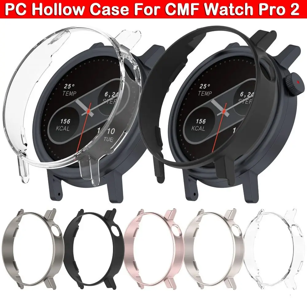 New PC Hollow Protective Case Frame Bumper Edge Shell Smart Watch Anti-Scratch Screen Protector for CMF Watch Pro 2