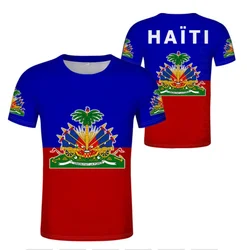 HAITI Nation Flag t-shirt French Haitian Republic Fashionable And Interesting HAITI National Flag Tshirt National Emblem T Shirt