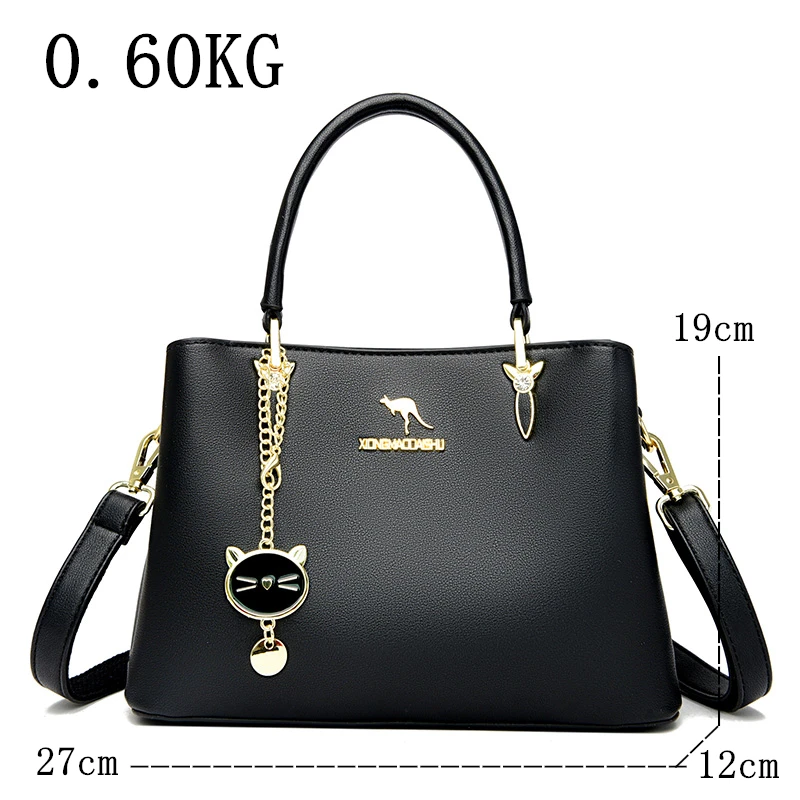 3 strati Casual Tote Vintage Ladies Tote Hand Bag borse di lusso in pelle borse firmate da donna per donna 2022 Sac A Main Femme