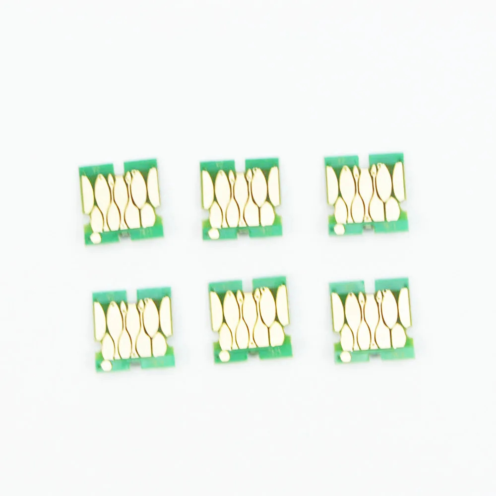 

6 Colors X T7101-T7106 ink cartridge one time chip for Epson surelab D3000 printer Disposable chip