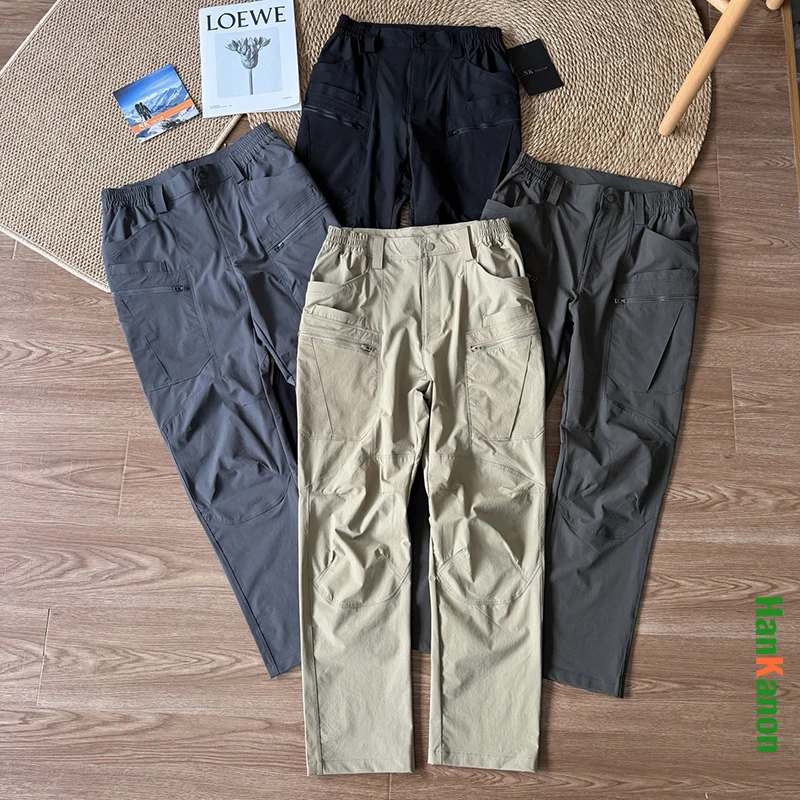

Men's Outdoor Cargo Pants | Windproof Waterproof Hiking Trousers with Elastic Waistband.