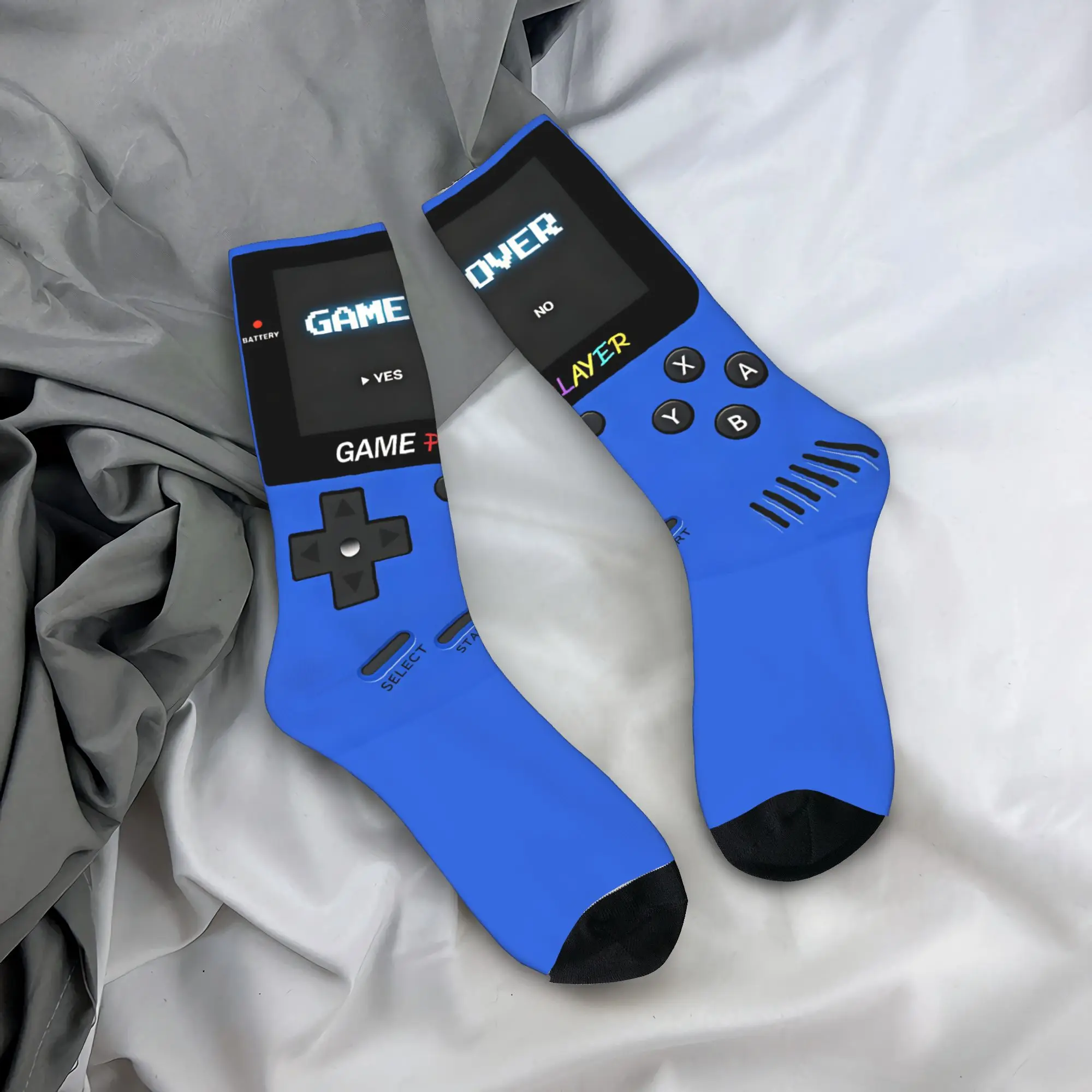 Simple Games Console Stockings Adults Men  Socks Comfortable Harajuku Socks Spring Outdoor Anti Bacterial Graphic Socks Gift