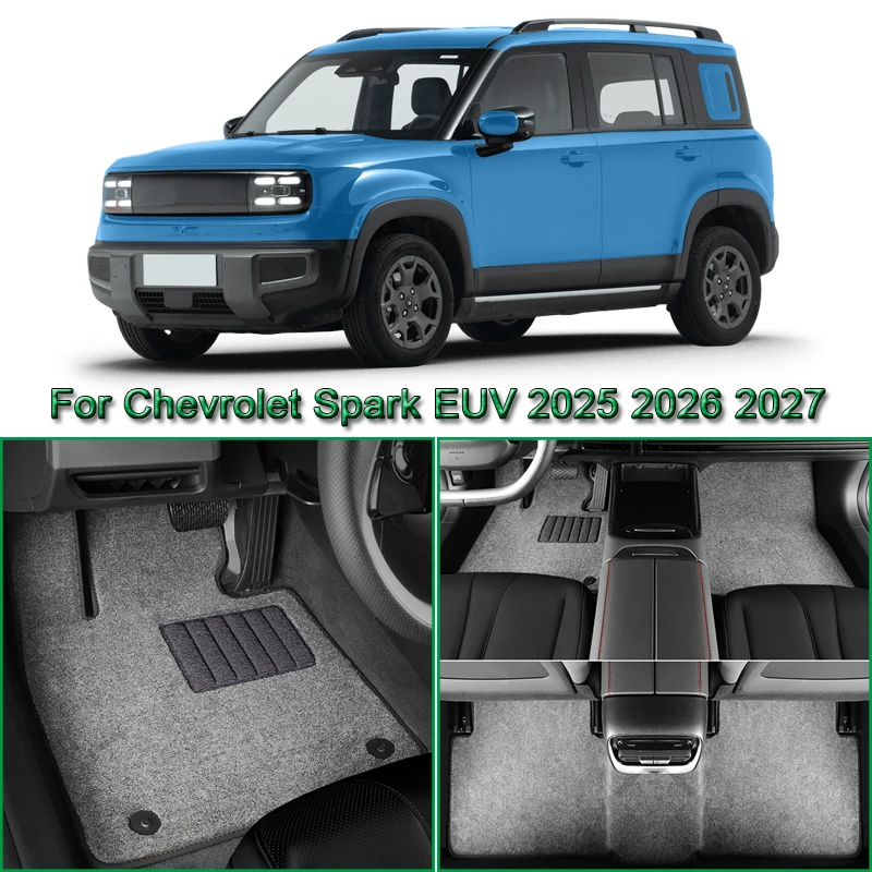 Custom Car Floor Mats Waterproof Non-Slip Floor Mats Internal Protection Carpets Rugs Fit For Chevrolet Spark EUV 2025 2026 2027