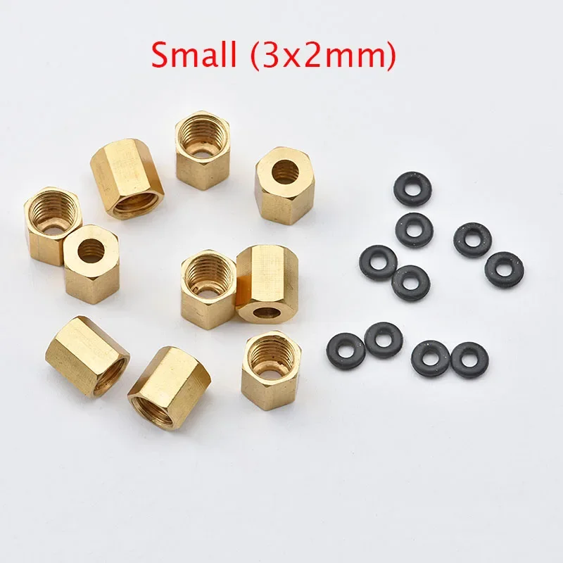 50PCS Small Large Copper Nut O ring Screw For Epson UV ink Damper 1390 L800 XP600 TX800 DX4 DX5 DX7 Ink Tube For Mimaki JV33