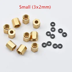 50PCS Small Large Copper Nut O ring Screw For Epson UV ink Damper 1390 L800 XP600 TX800 DX4 DX5 DX7 Ink Tube For Mimaki JV33